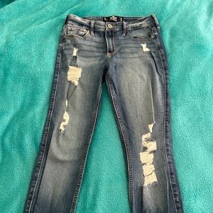 Hollister mid-rise distressed jeans